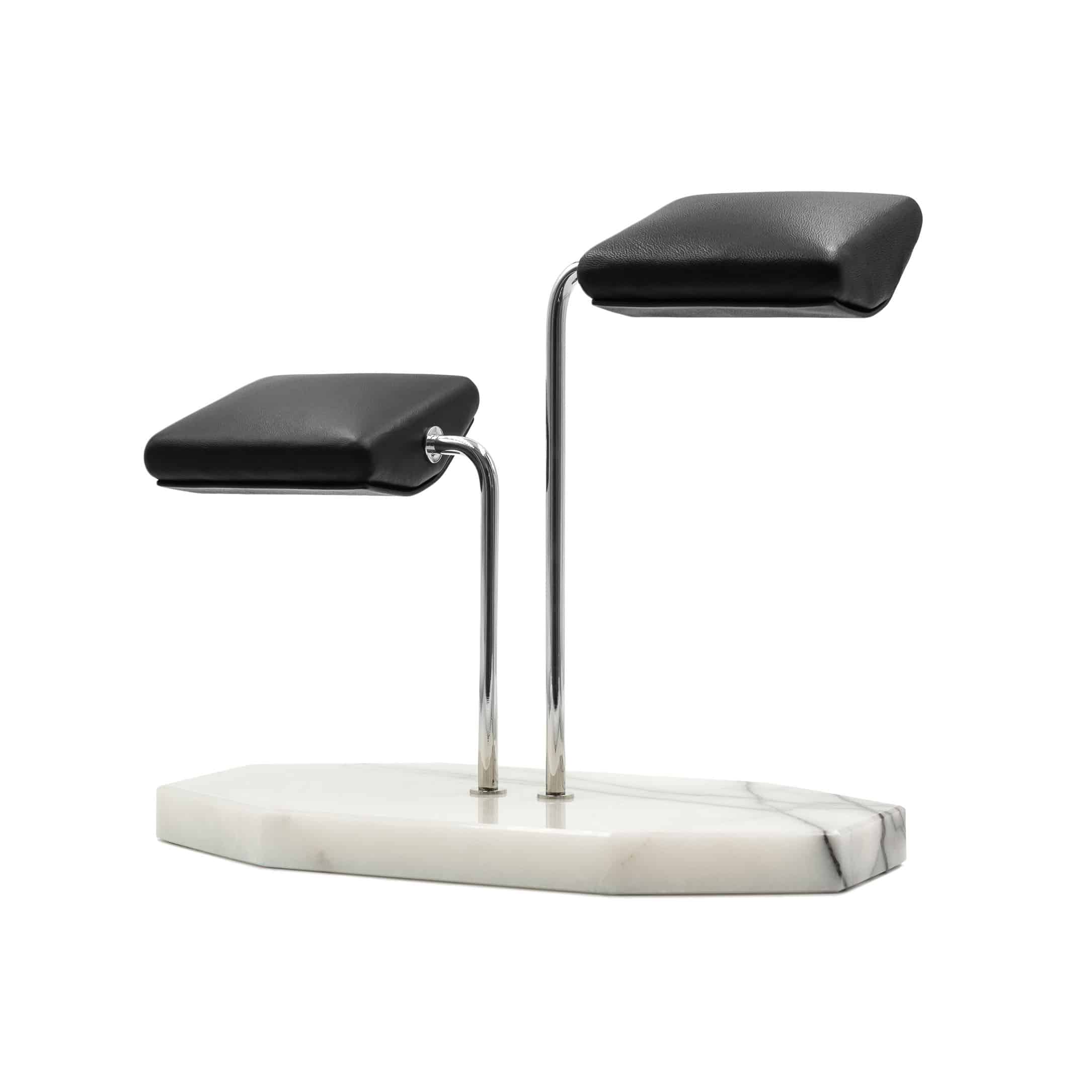 Panda-lilac-watch-stand-two-watches_white Panda Lilac Watch Stand – Two Watches